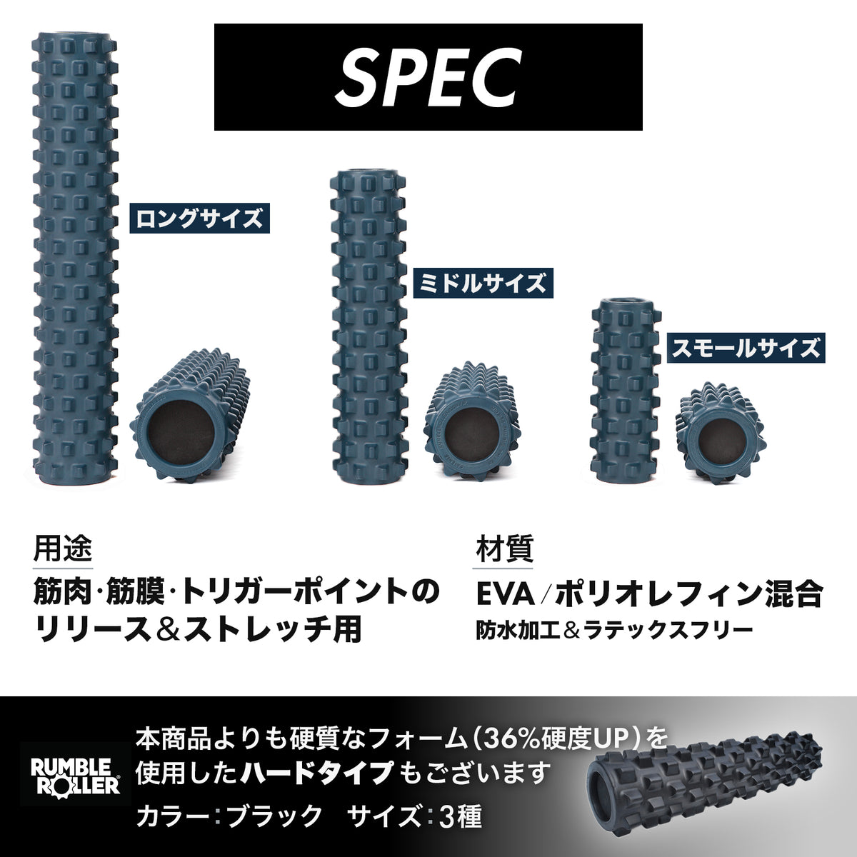 RumbleRoller ランブルローラー スタンダードフォーム – ラインナップ・製品一覧・SPEC